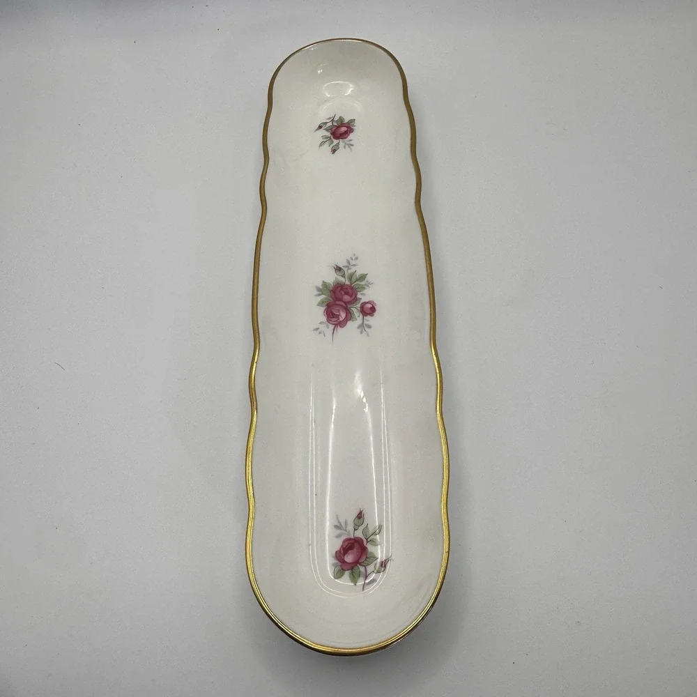 Vintage Porcelain Aristocrat China England Celery‎ Condiment Tray